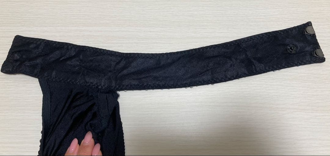スワロフスキー　黒・赤色ラテンドレス　ブレスレット付