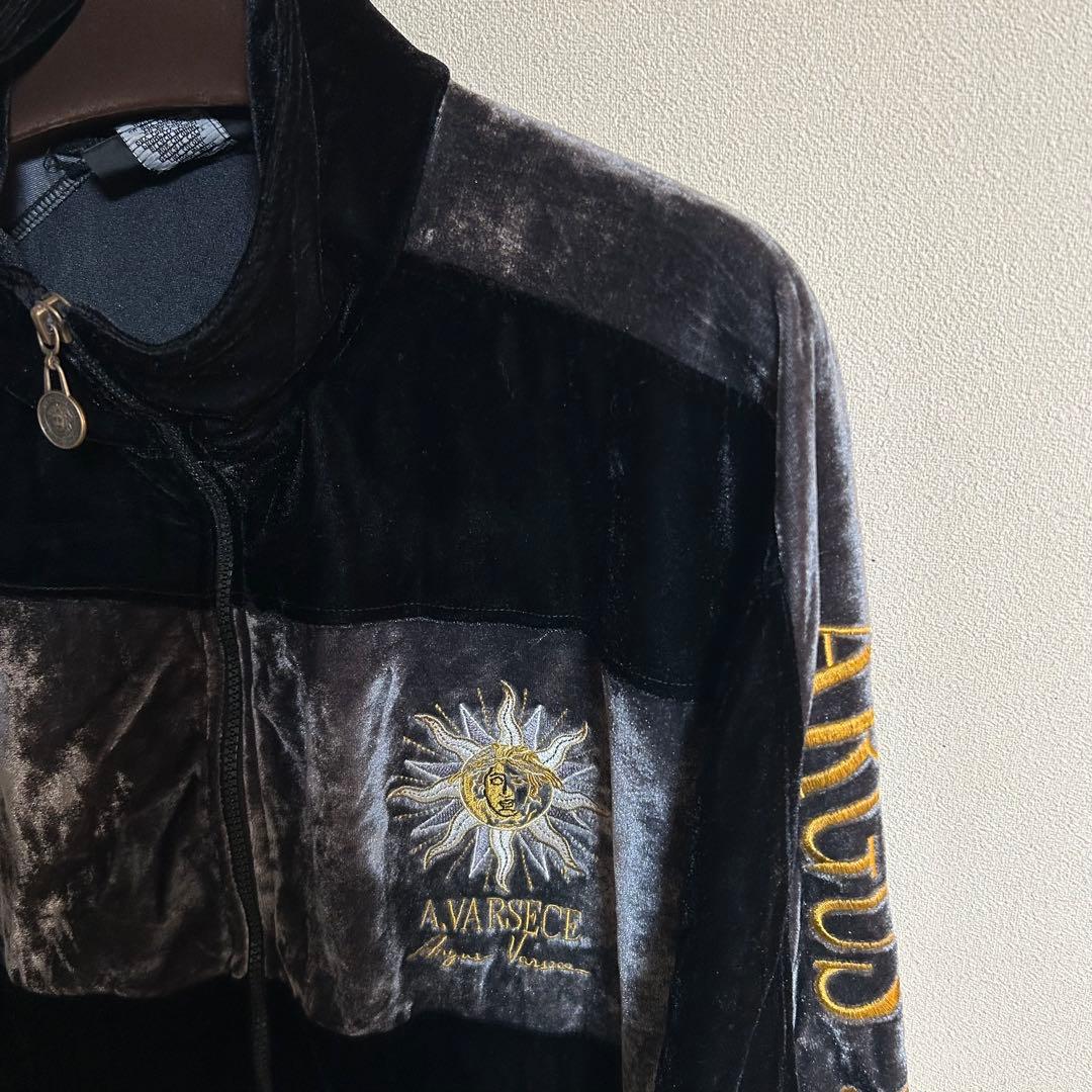 VERSACE ヴェルサーチ ベロア　セットアップ　パーカー　パンツ