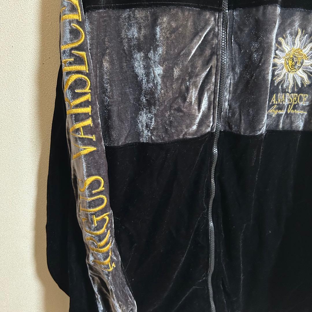 VERSACE ヴェルサーチ ベロア　セットアップ　パーカー　パンツ