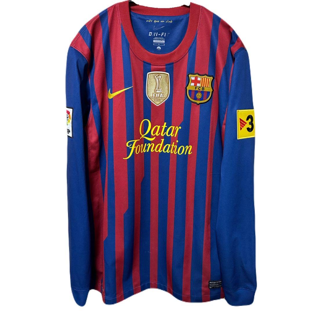 【メッシ#10】MESSI バルセロナ ユニフォーム 11/12 長袖Mサイズ