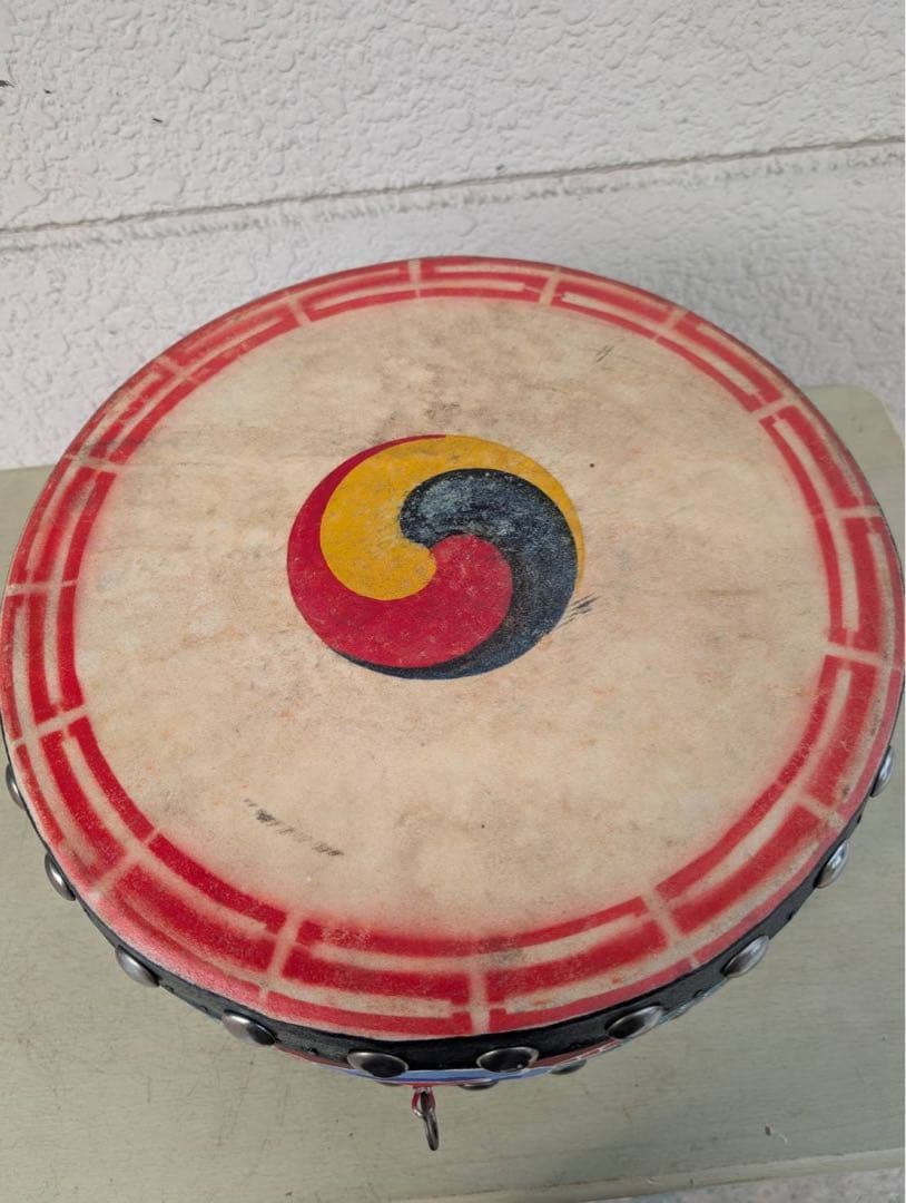 【リユース品】太鼓①　1尺3寸　38ｃｍ　両面太鼓　祭り　祭事