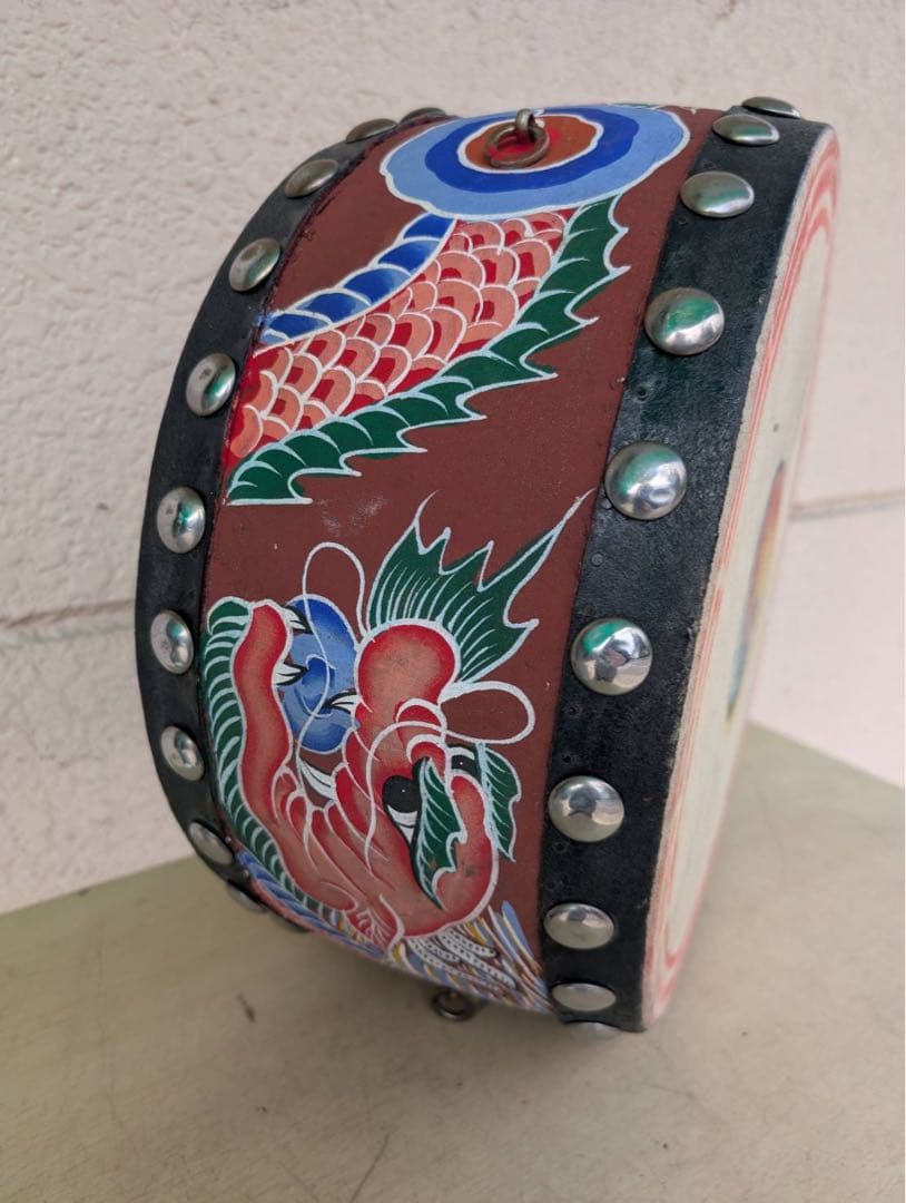 【リユース品】太鼓①　1尺3寸　38ｃｍ　両面太鼓　祭り　祭事
