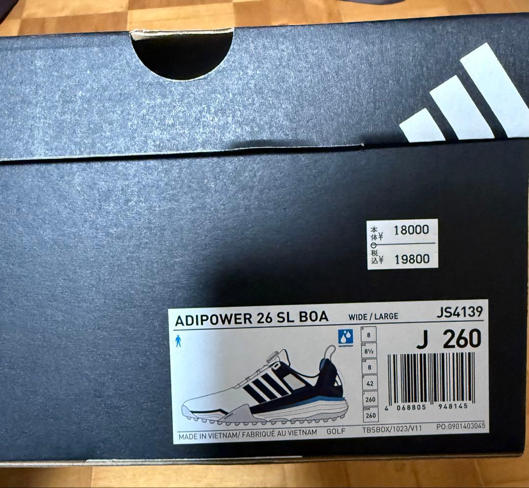 adidas アディパワーSL BOA ゴルフシューズ 26.0cm