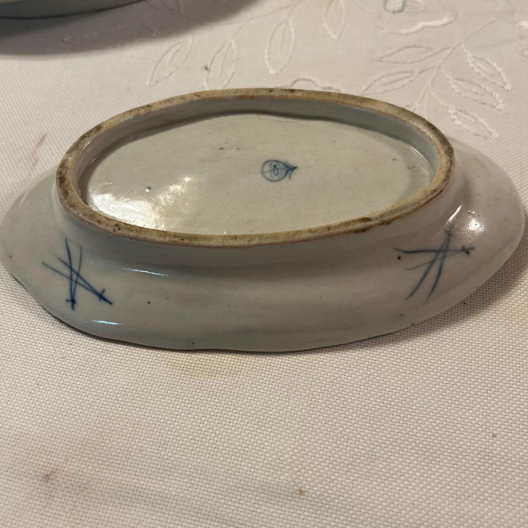 古伊万里　恵比寿柄　3枚セット　骨董品