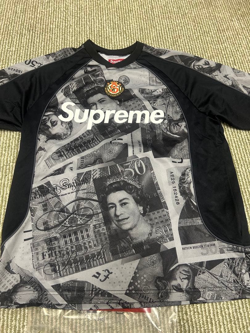 ウェア Supreme Pounds Soccer Jersey \"Black\"
