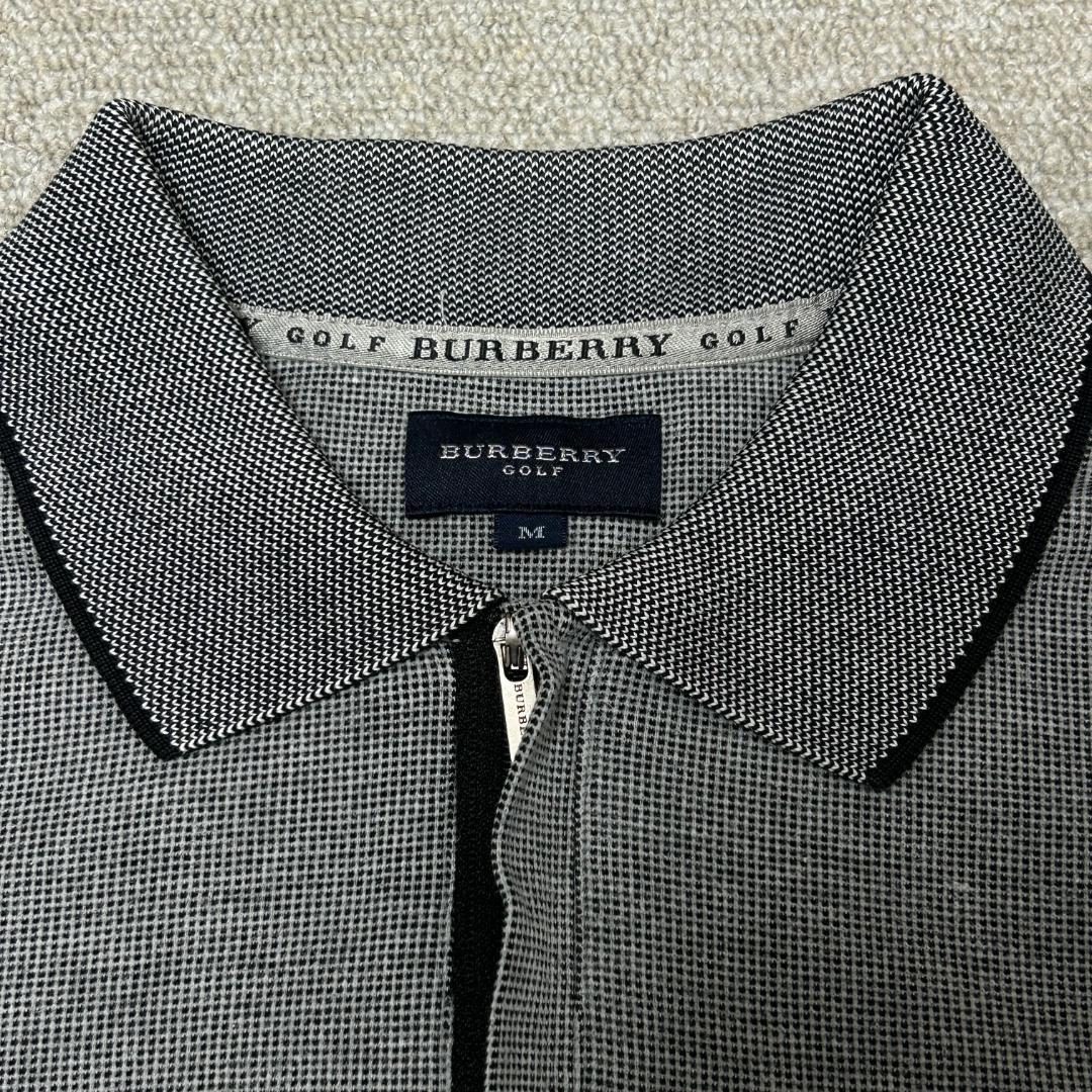 【BURBERRY GOLF 】グレー 長袖ポロシャツ M