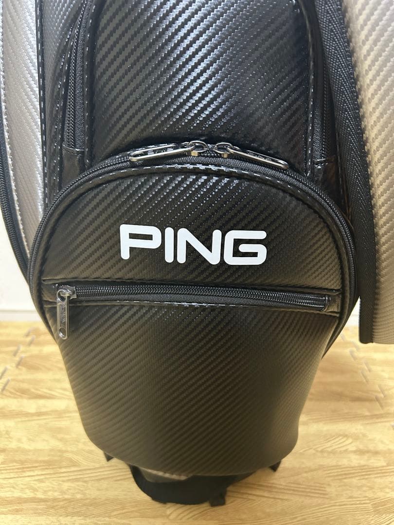 PING キャディバッグ CB-U2502 ソフト ガンメタ 9.5型