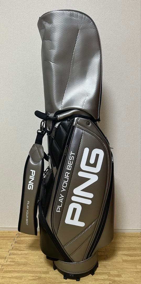 PING キャディバッグ CB-U2502 ソフト ガンメタ 9.5型