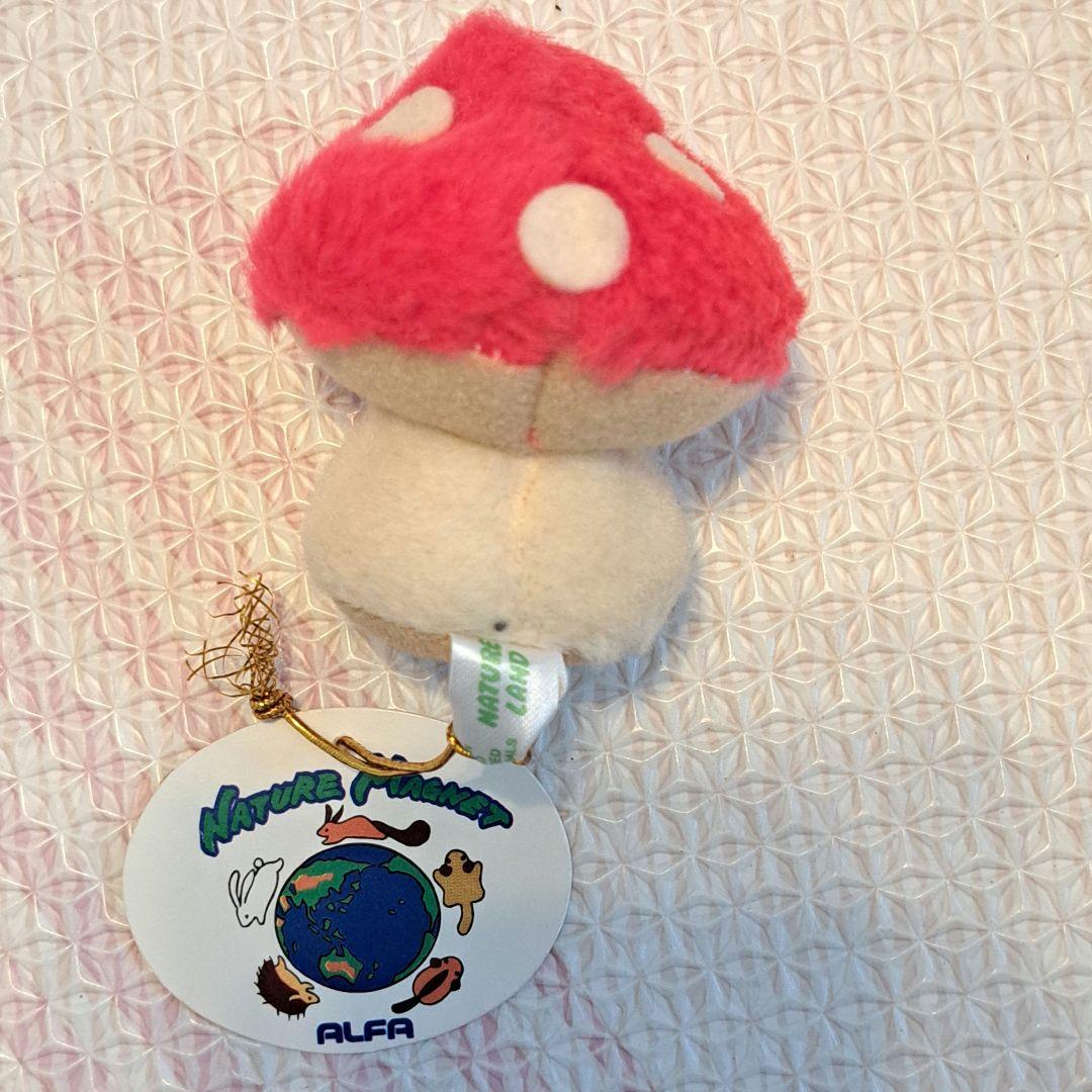 Nature plannet ALFA きのこ　ぬいぐるみ　昭和レトロ　水玉