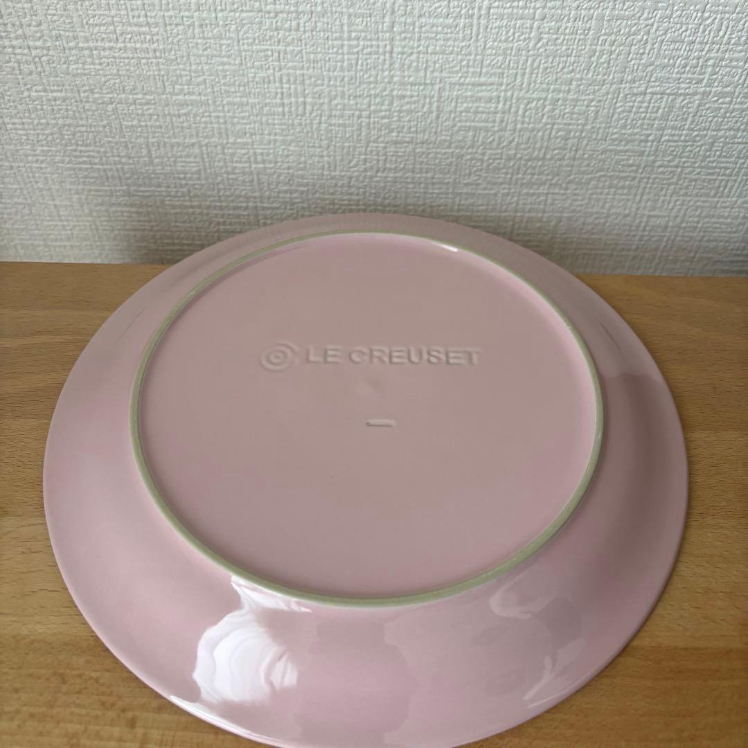 ⚫︎ル・クルーゼ　ペア　ラウンドプレート　お皿　ピンク 　　　　　　　　　　　　a