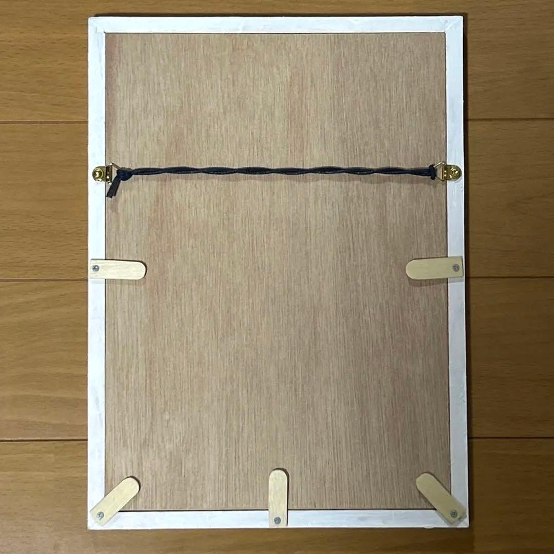 ア*?様 手作り額付きシルクスクリー ン応用絵画 作品「天晴ニャンコ」 猫イラス