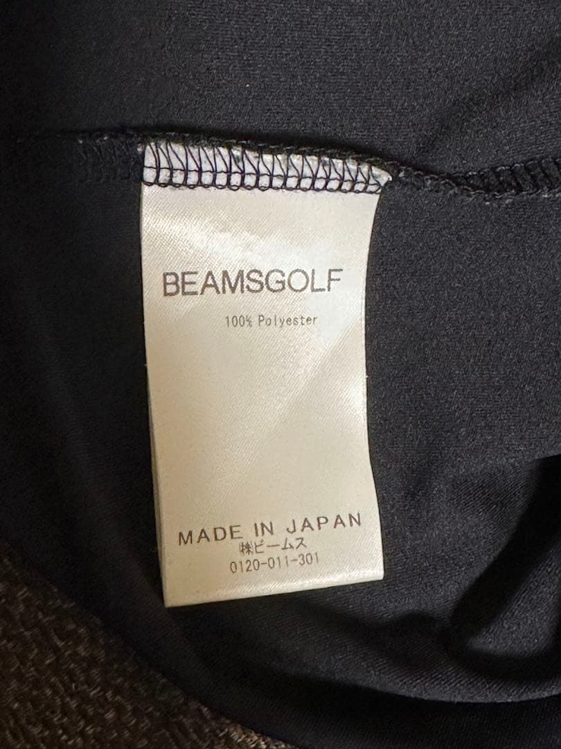 BEAMS GOLF☆モックネック☆黒☆ゴルフシャツ☆L