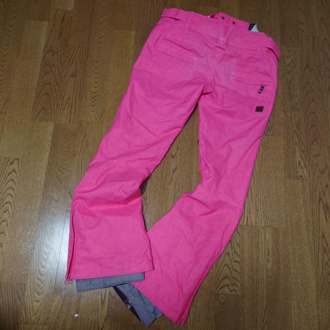 【美品】ROXY　スノボウェア　上下セット　Ｍ　グラデーション　ネイビー　ピンク