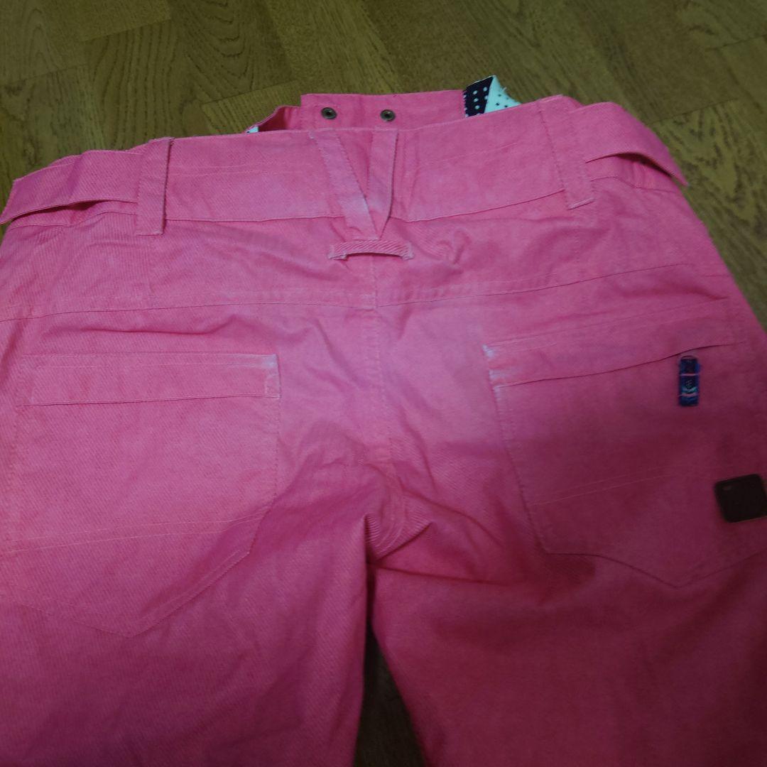 【美品】ROXY　スノボウェア　上下セット　Ｍ　グラデーション　ネイビー　ピンク