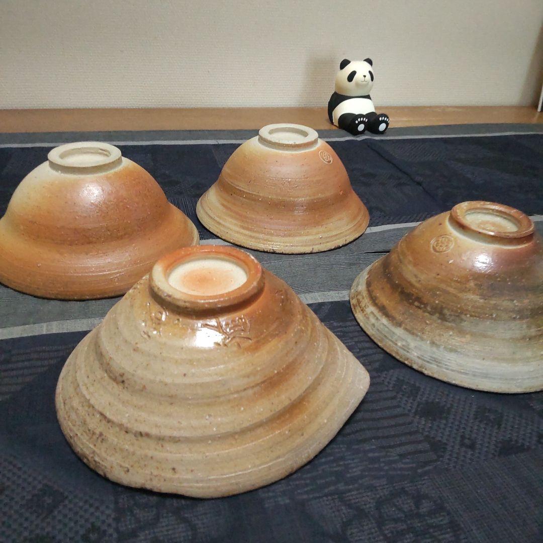 色々 器 4ケ 備前焼 L