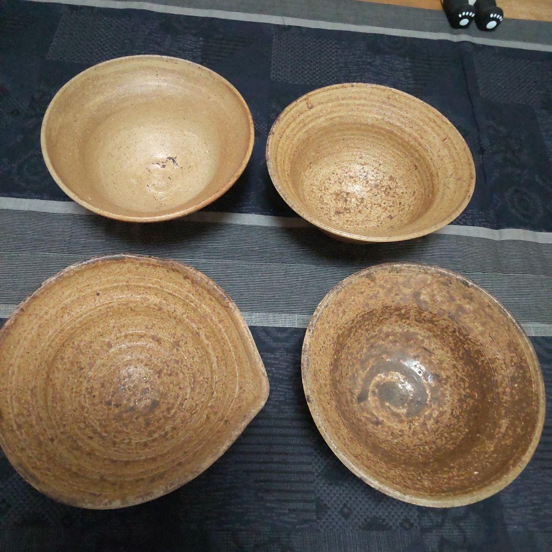 色々 器 4ケ 備前焼 L