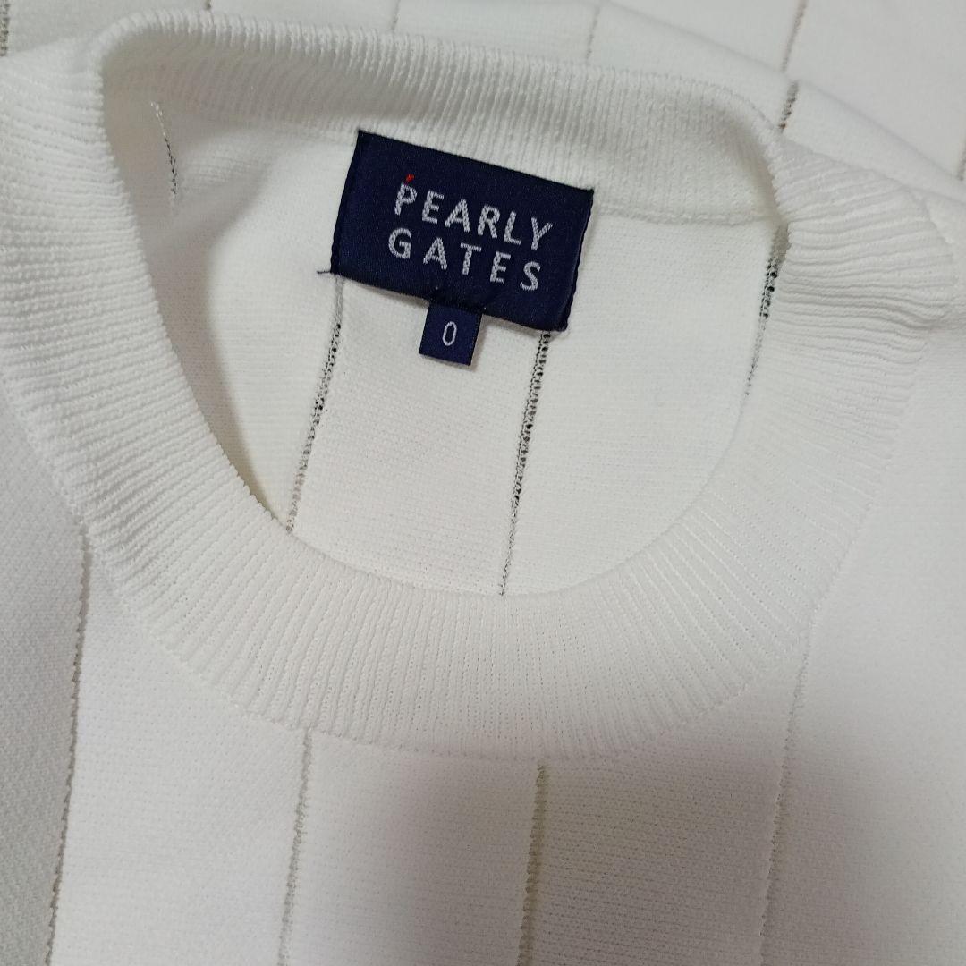 パーリーゲイツPEARLY GATES ストライプセーター ホワイト