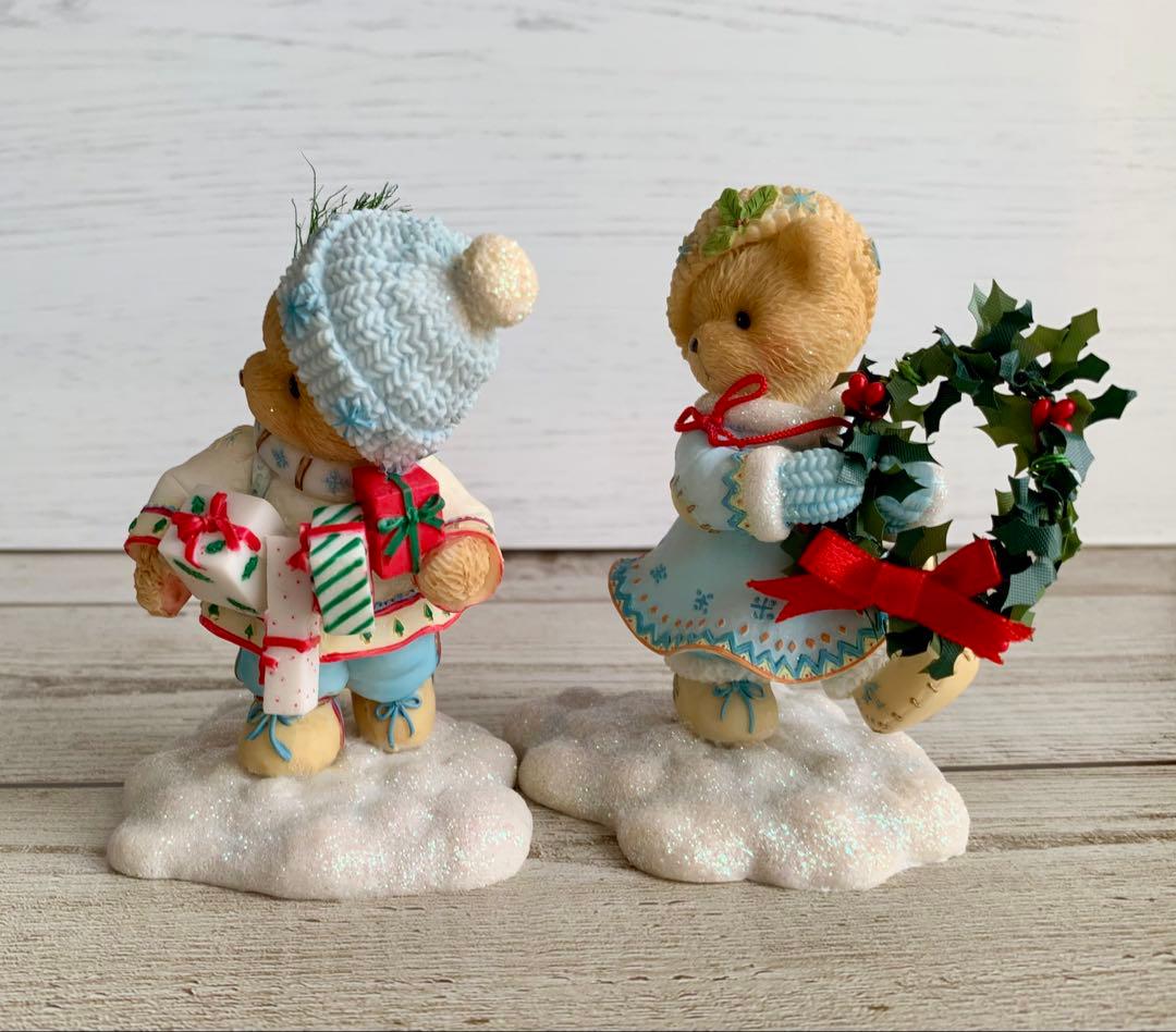チェリッシュドテディーズ エリックとインガ クリスマス 置物