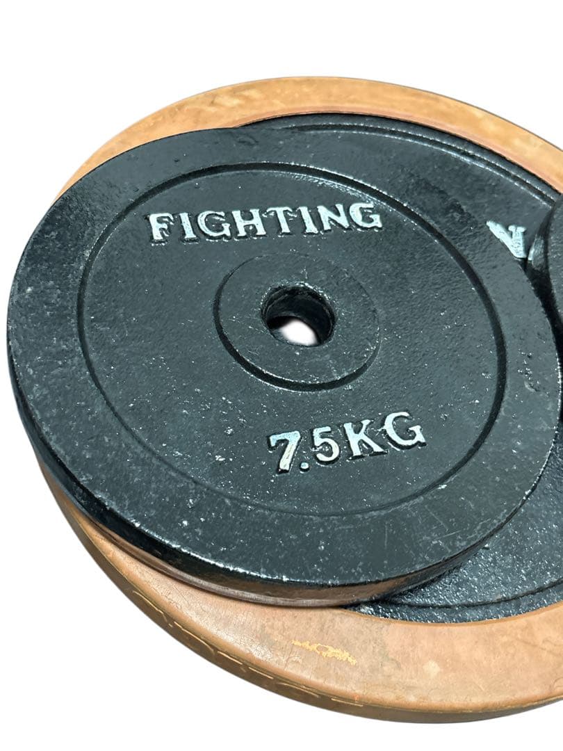 ヒロ ②ファイティングロード プレート 15kgラバー付＋7.5kg
