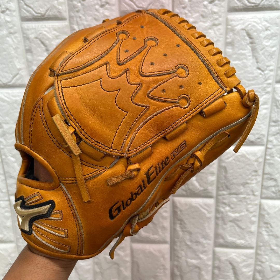 【良型】野球 グローブ 軟式 少年野球 ミズノ 投手用 グローバルエリート