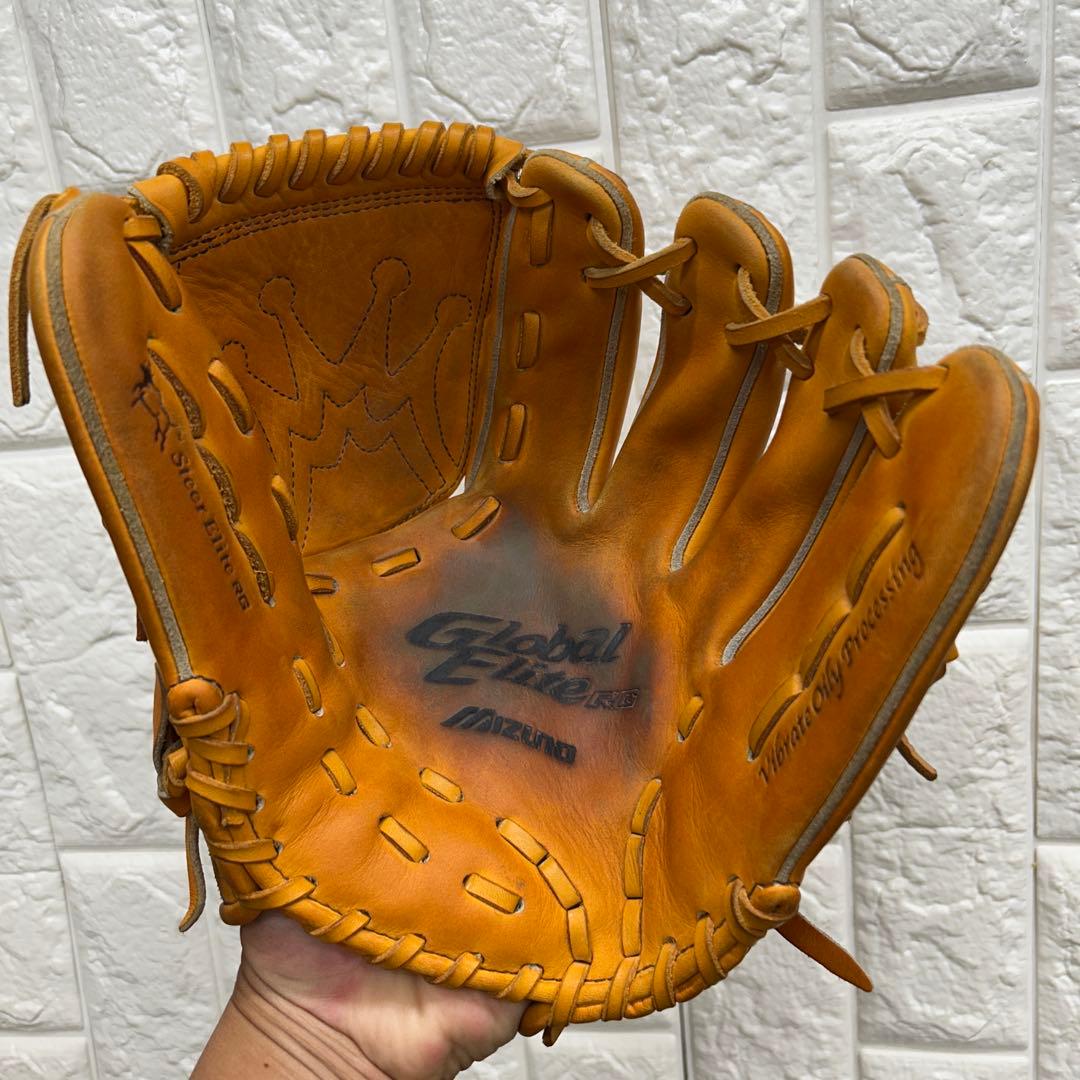 【良型】野球 グローブ 軟式 少年野球 ミズノ 投手用 グローバルエリート