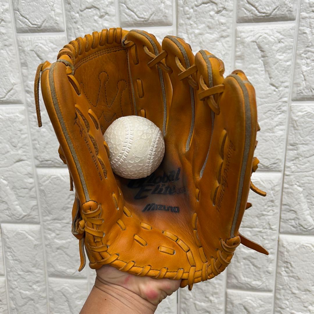 【良型】野球 グローブ 軟式 少年野球 ミズノ 投手用 グローバルエリート