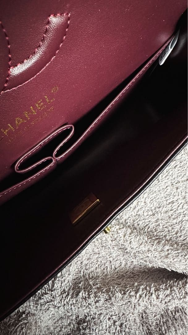 CHANEL 黒 レザー バッグ ゴールドチェーン ノベルティ