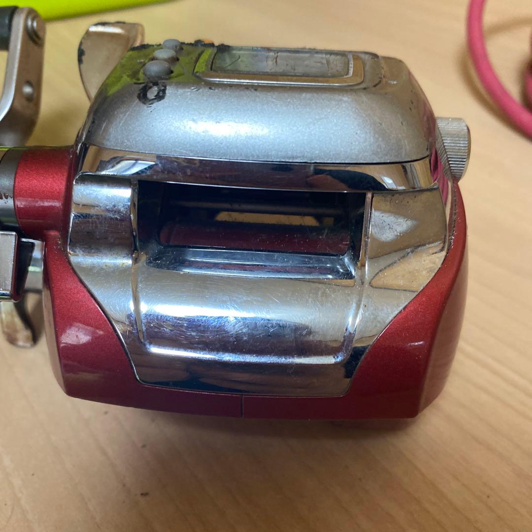電動リール 赤色 デジタル表示Seaborg400fbe