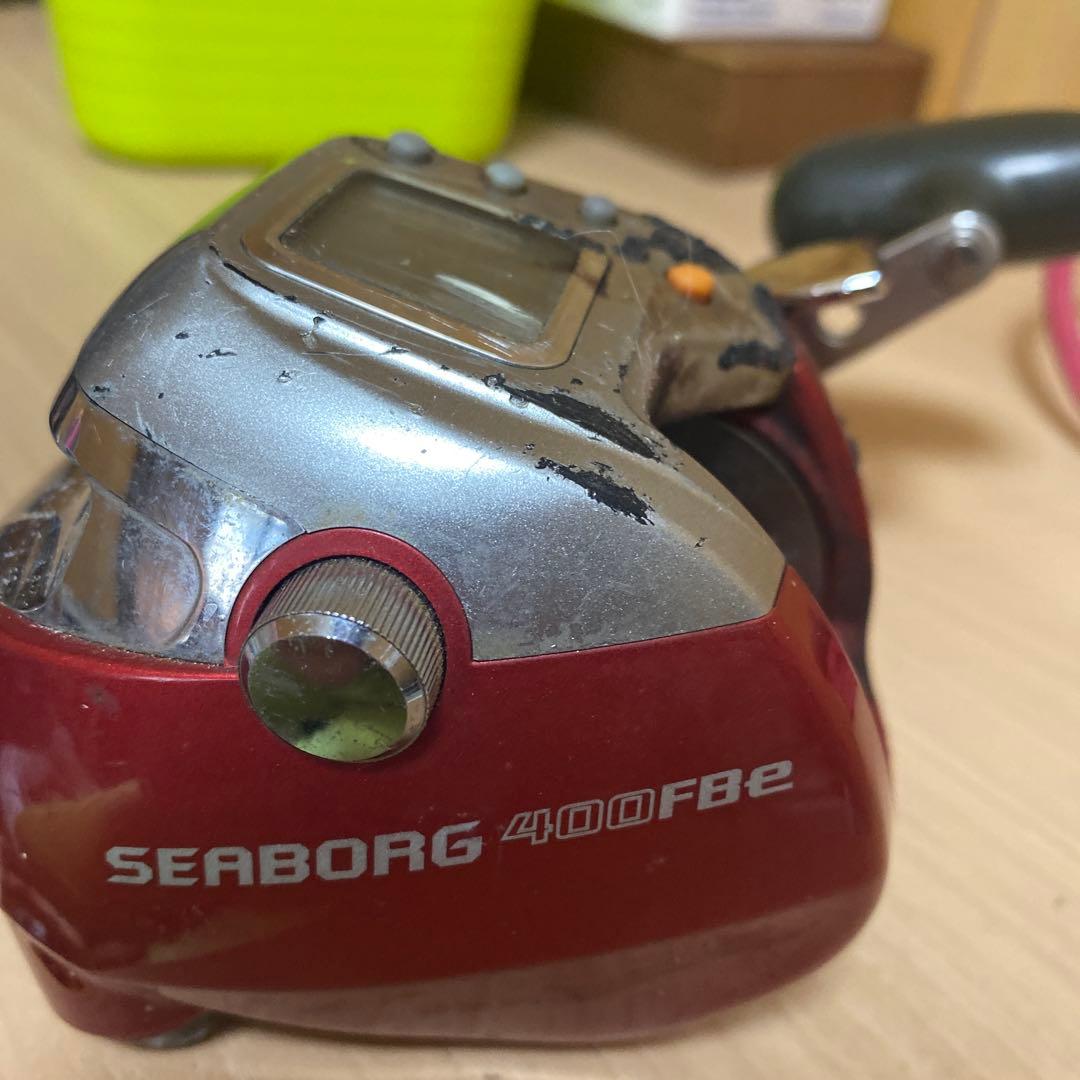 電動リール 赤色 デジタル表示Seaborg400fbe