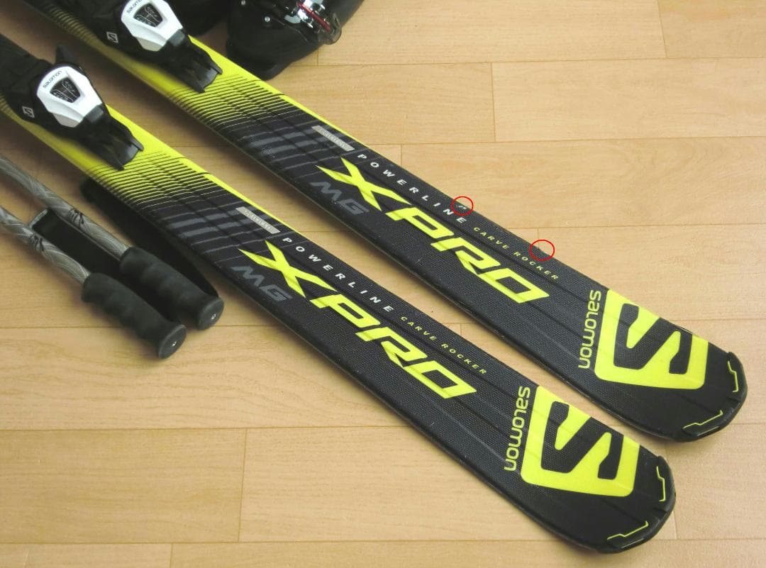 ■■送料無料■サロモン■メンズスキーセット■板165靴27-27.5■メンテ付■