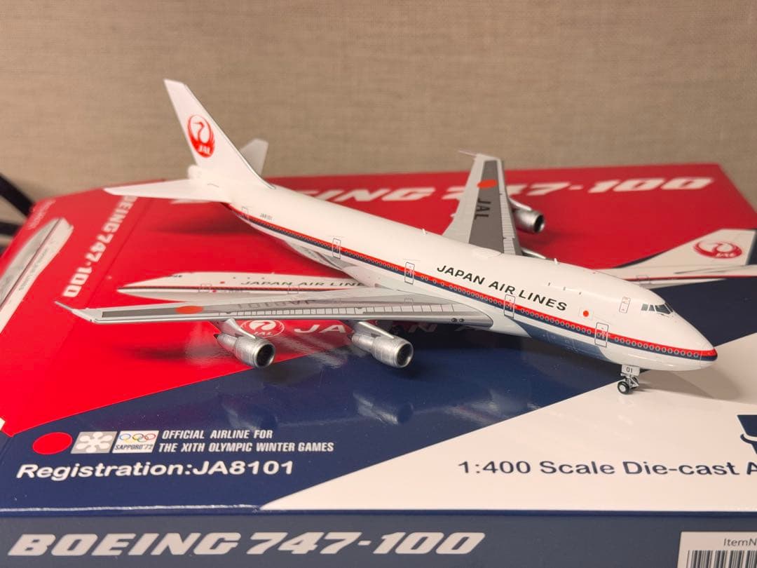 HX 1/400 JAL 日本航空 B747-100 旧鶴丸 JA8101