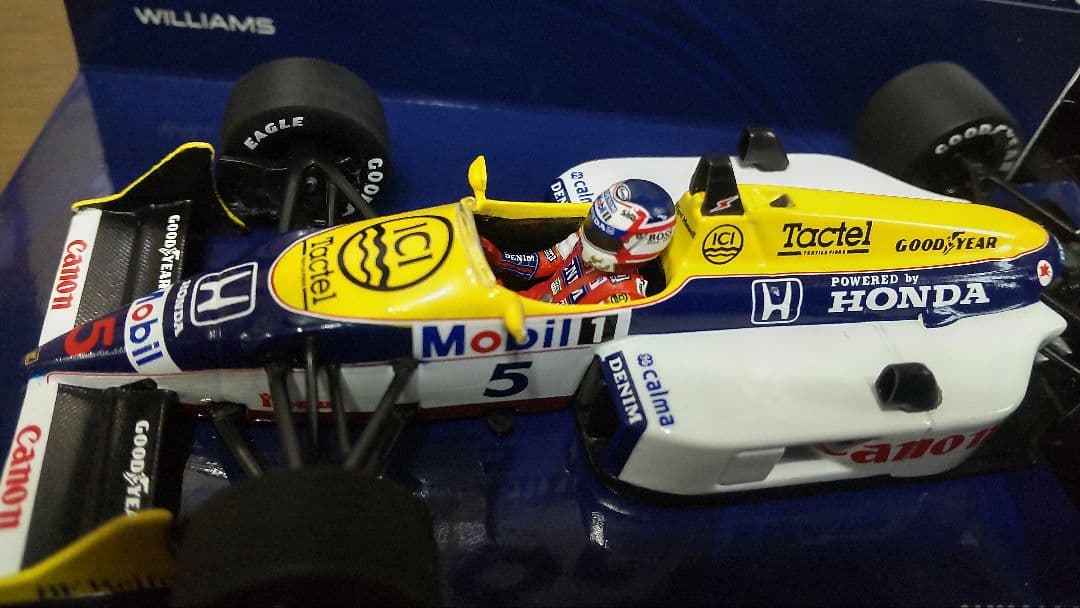 ミニチャンプス製.ウイリアムズ.ホンダ.ＦＷ１１Ｂ.１９８７年. マンセル仕様