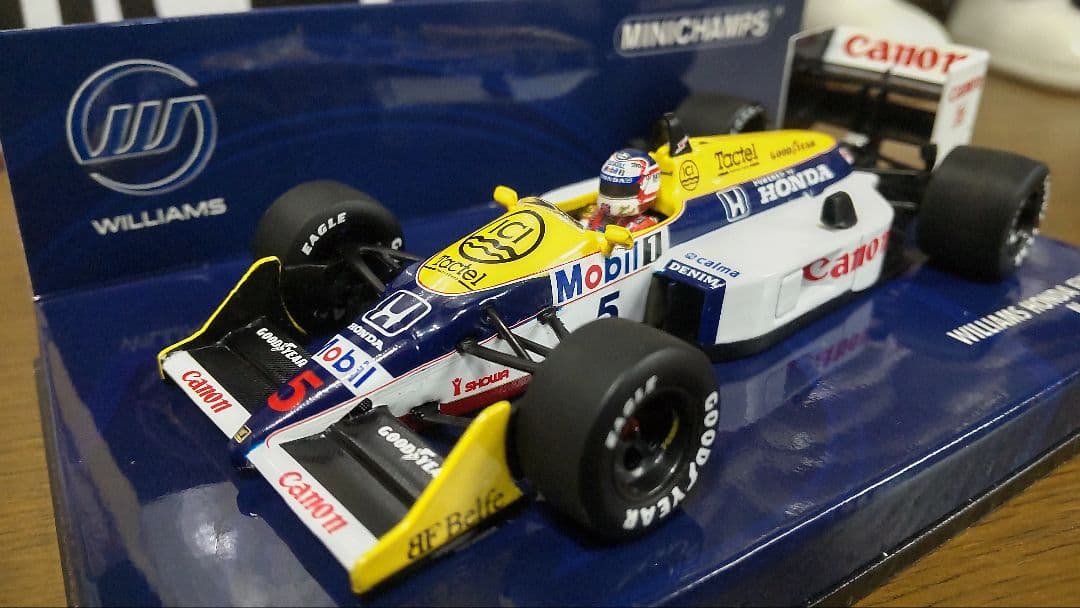 ミニチャンプス製.ウイリアムズ.ホンダ.ＦＷ１１Ｂ.１９８７年. マンセル仕様