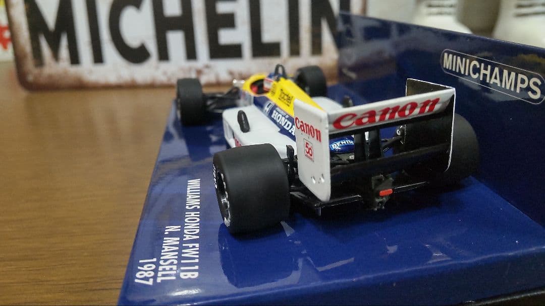 ミニチャンプス製.ウイリアムズ.ホンダ.ＦＷ１１Ｂ.１９８７年. マンセル仕様