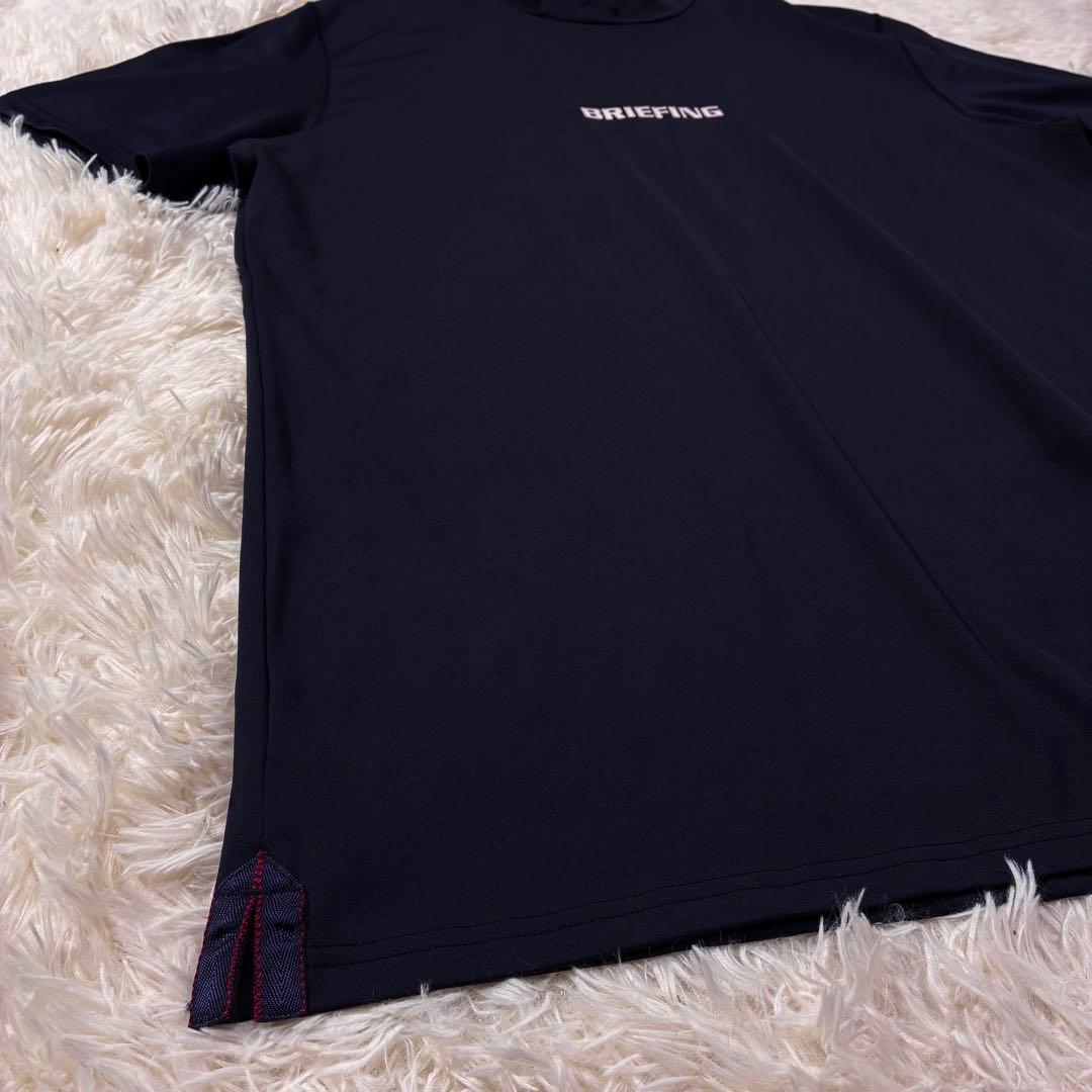 極美品✨【ブリーフィング】ゴルフ モックネック Tシャツ ネイビー XL