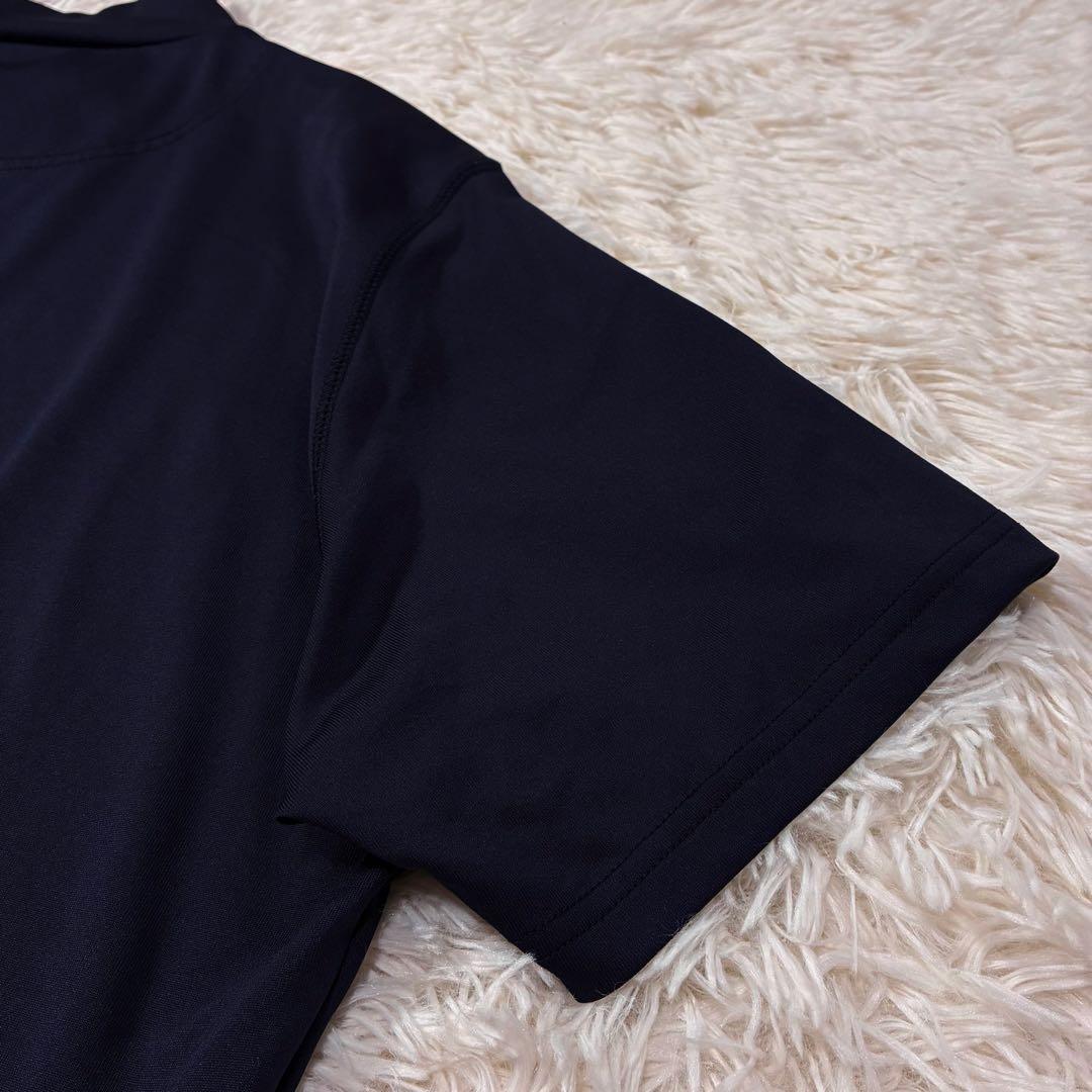 極美品✨【ブリーフィング】ゴルフ モックネック Tシャツ ネイビー XL