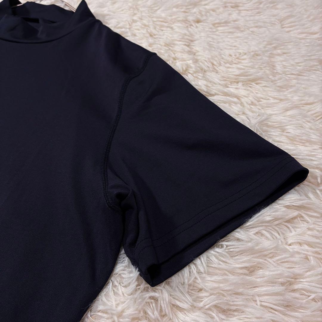 極美品✨【ブリーフィング】ゴルフ モックネック Tシャツ ネイビー XL
