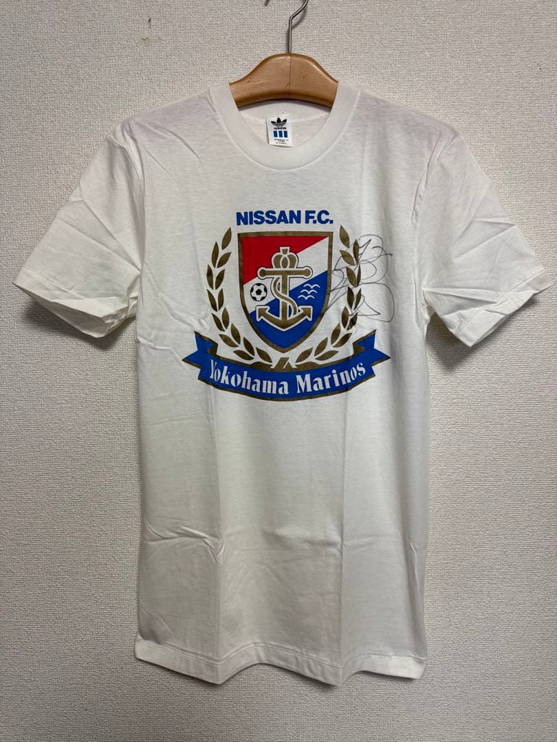 激レア★90年代 木村和司さんサイン入り 横浜マリノスTシャツ
