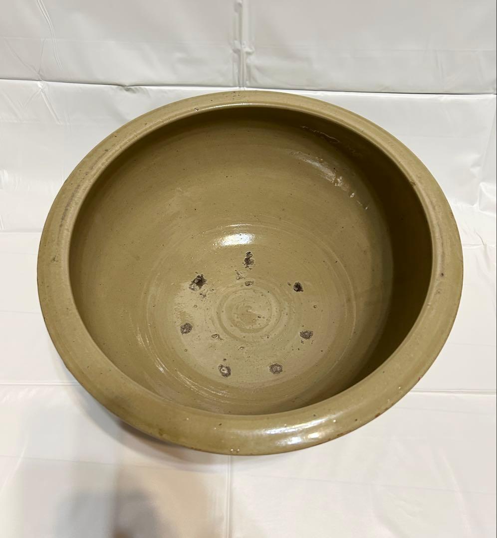 石見焼 大鉢 メダカ鉢 睡蓮鉢 水鉢 生花 骨董 和モダン 金魚鉢 めだか 園芸