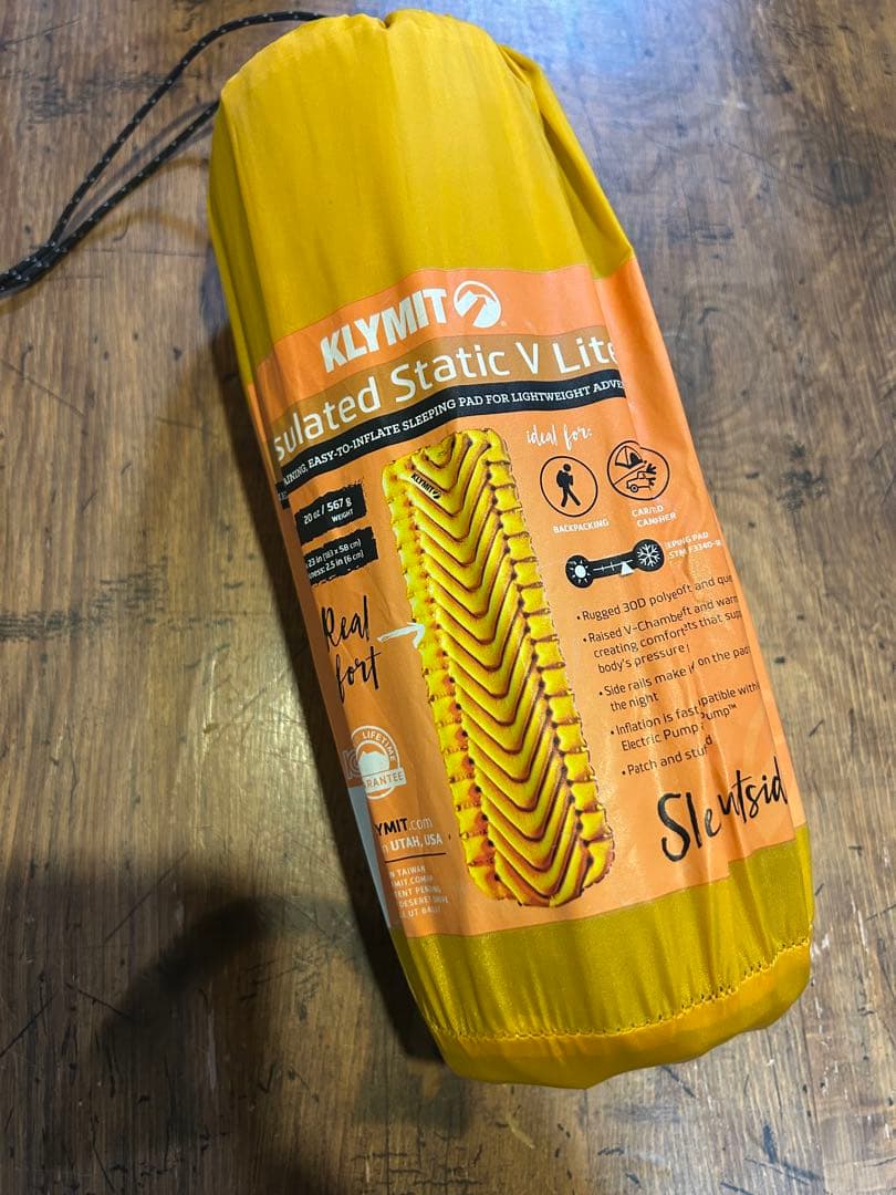 KLYMIT Insulated Static V Lite エアポンプおまけ