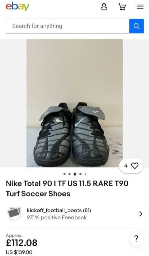 シューズ nike total90 tf y2k Rare Training Shoes