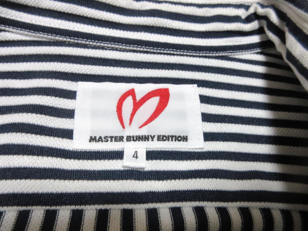 MASTER BUNNY マスターバニー　鹿の子　ストライプ　シャツ　試着のみ