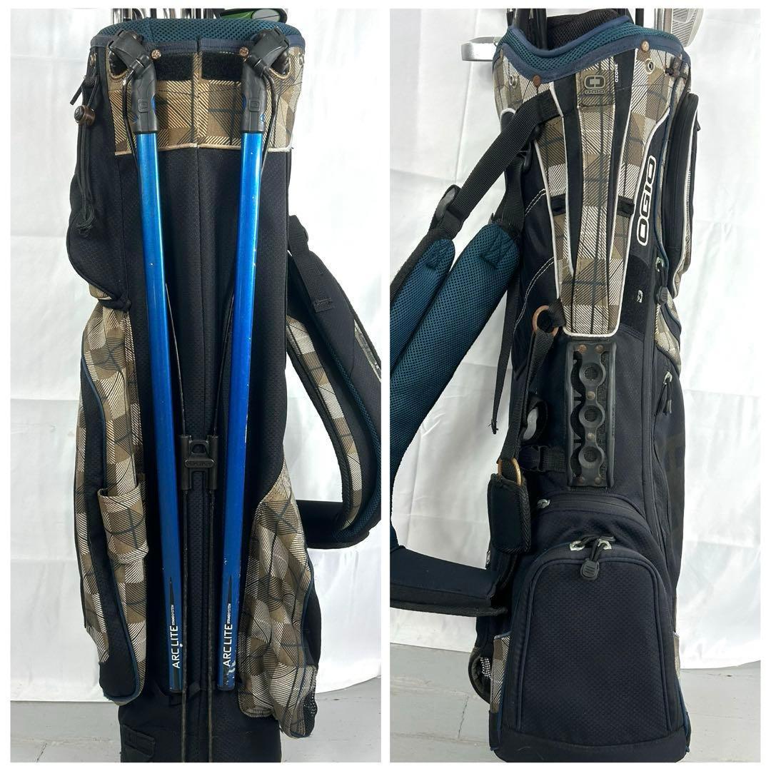 本格派 メンズゴルフクラブ 13本 フルセット ゴルフセット OGIO 初心者向
