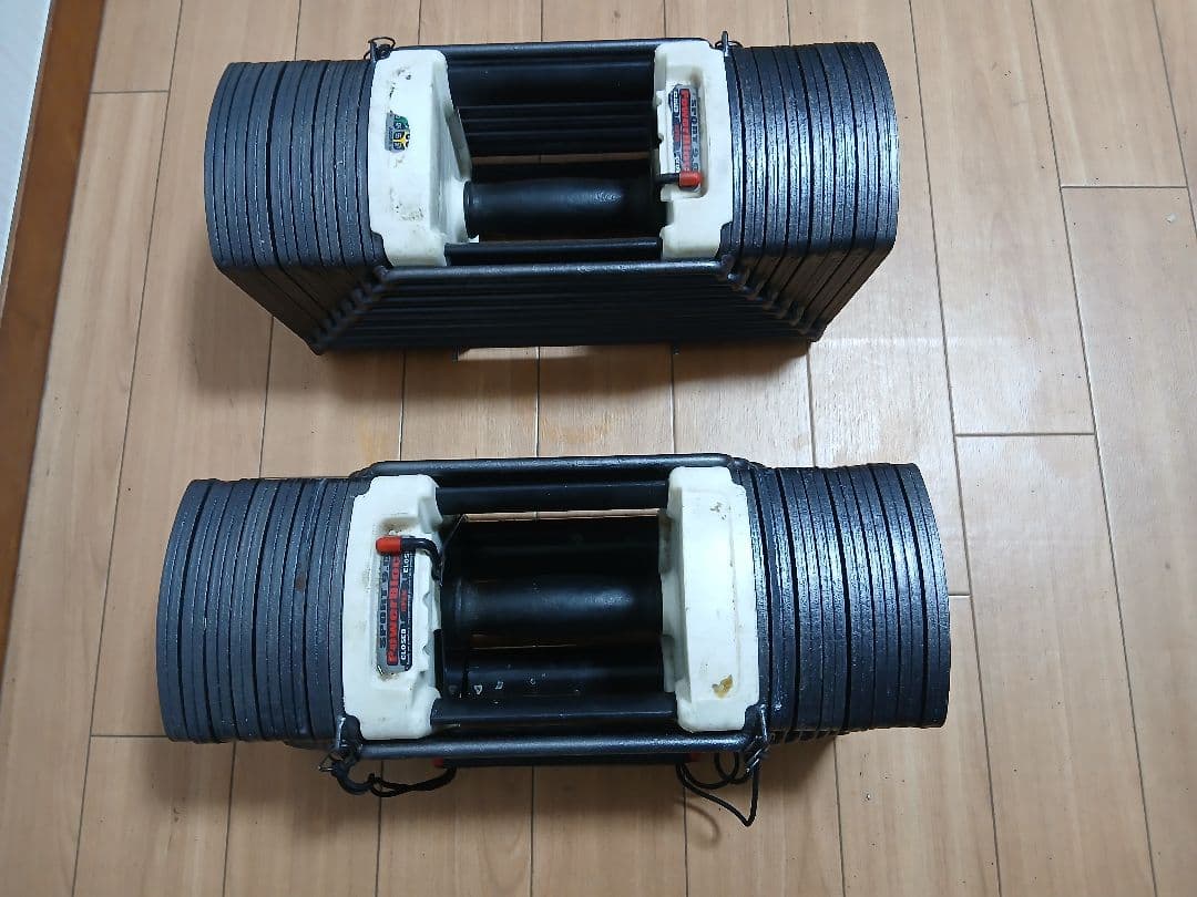 ①POWERBLOCK パワーブロック 可変式ダンベル 41Kg×1個