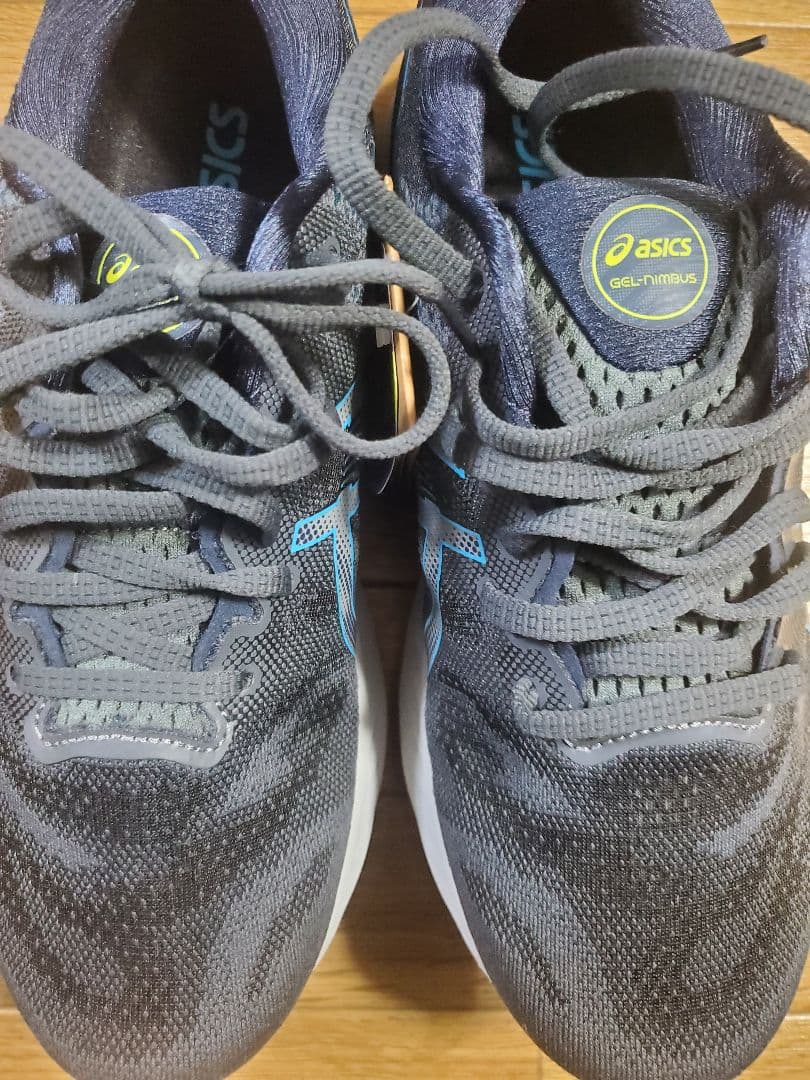 ASICS ゲルニンバス23 グレー/ブルー