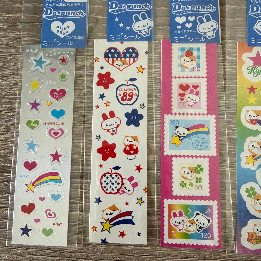 平成レトロシール ハムスター　うさぎ　ミニミニシール　当時品　サンエックス