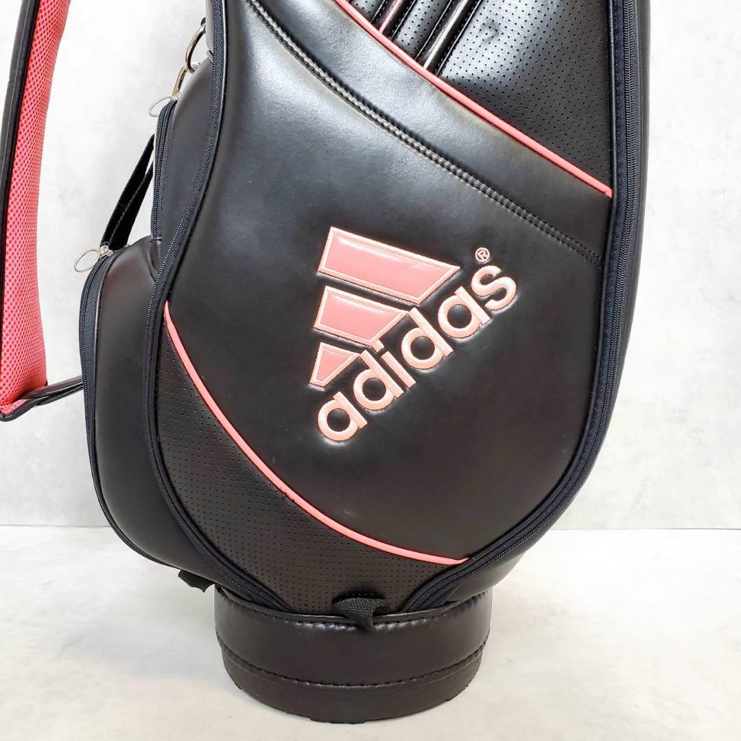 adidas アディダス キャディバッグ ブラック×ピンク ゴルフバッグ