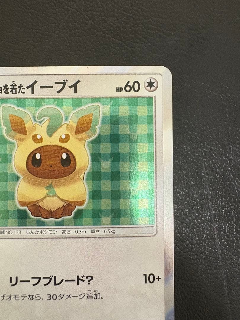 ポンチョを着たイーブイ（リーフィア） PROMO SM-Pプロモカード