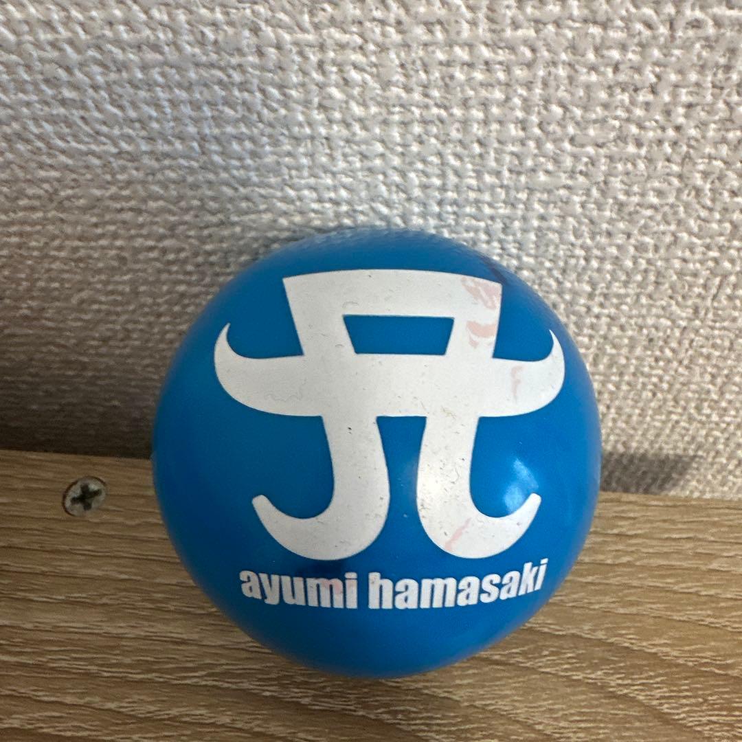 浜崎あゆみ サイン入りボール 青