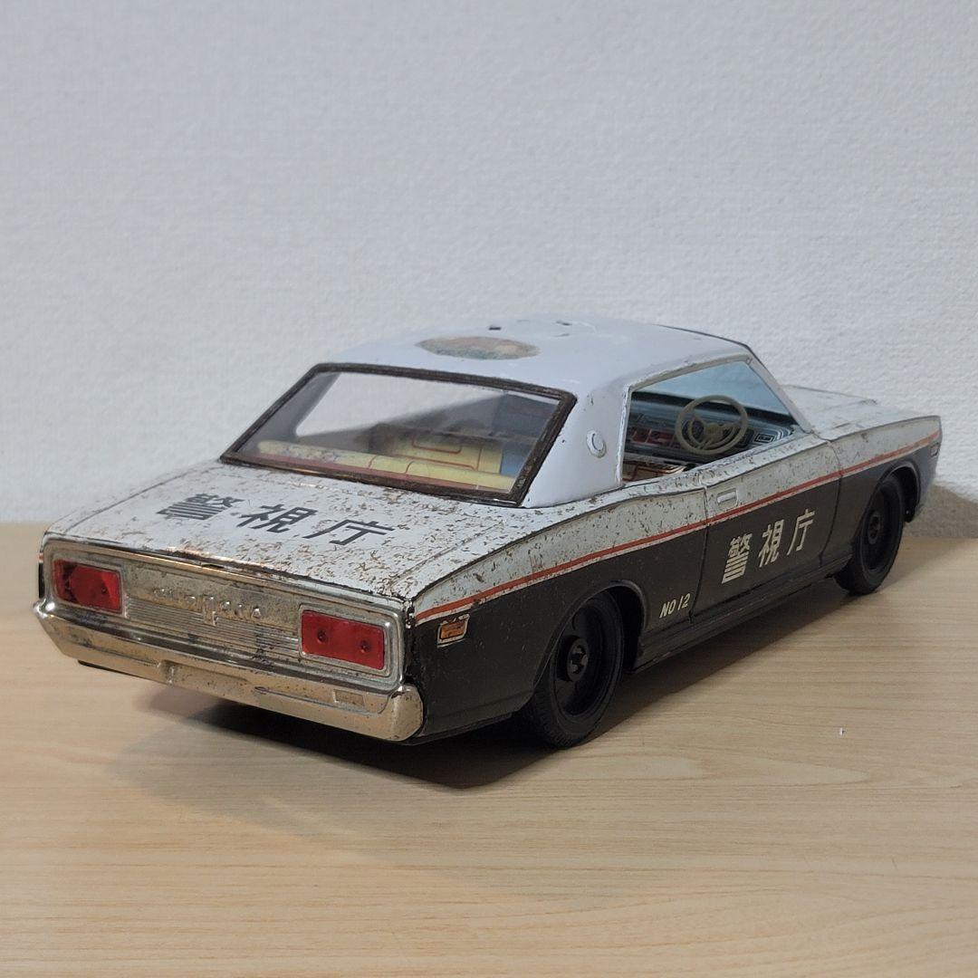 イチコー ブリキ ニッサングロリア パトカー 40cm ジャンク品 昭和レトロ